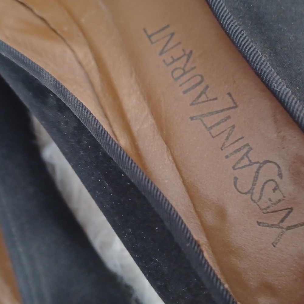 Vintage YSL Black Satin Flats - Picture 12 of 12